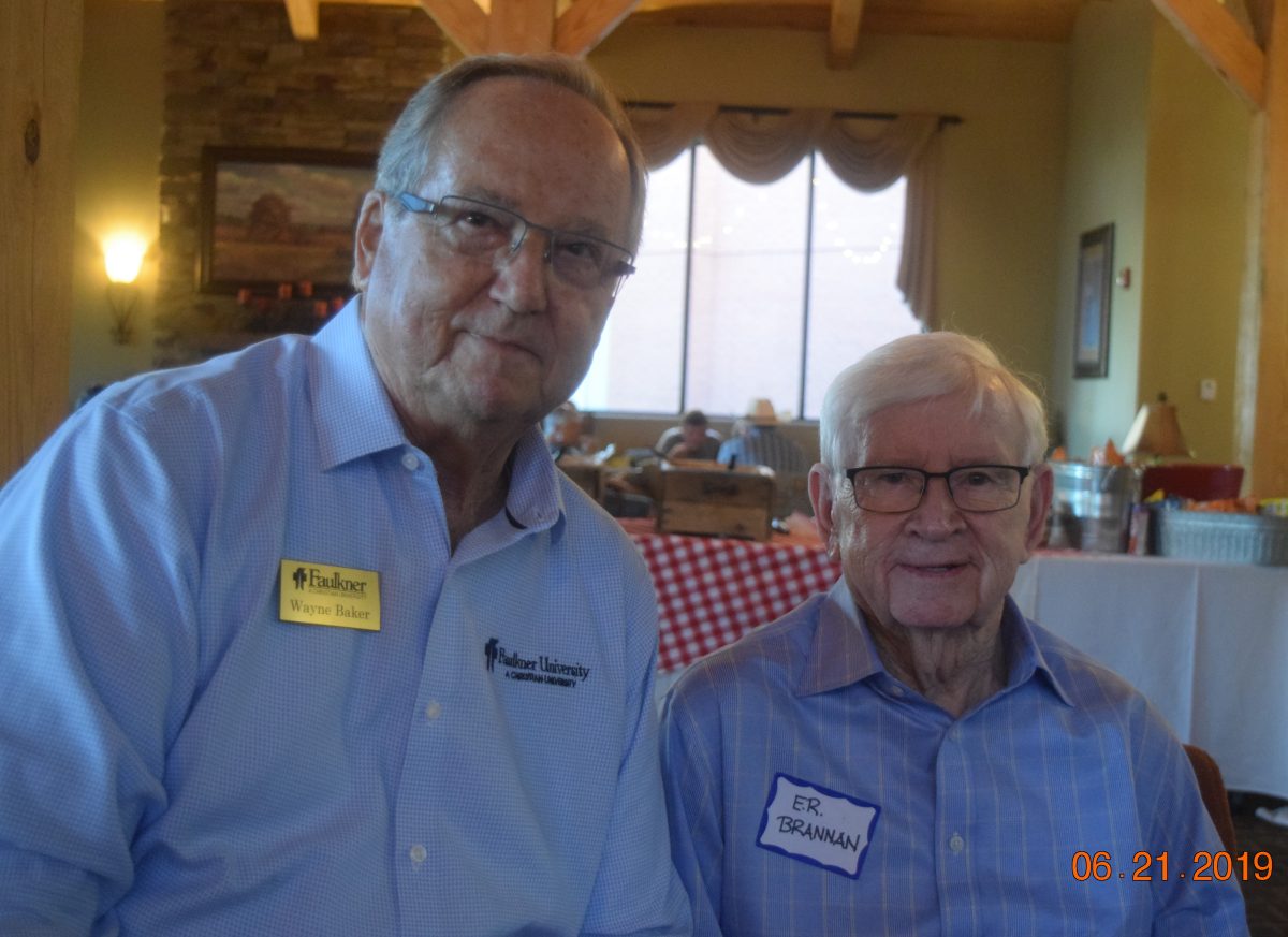 E.R. Brannan and Wayne Baker at the 2019 ACC Summer Reunion.