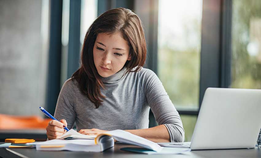 college-student-studying