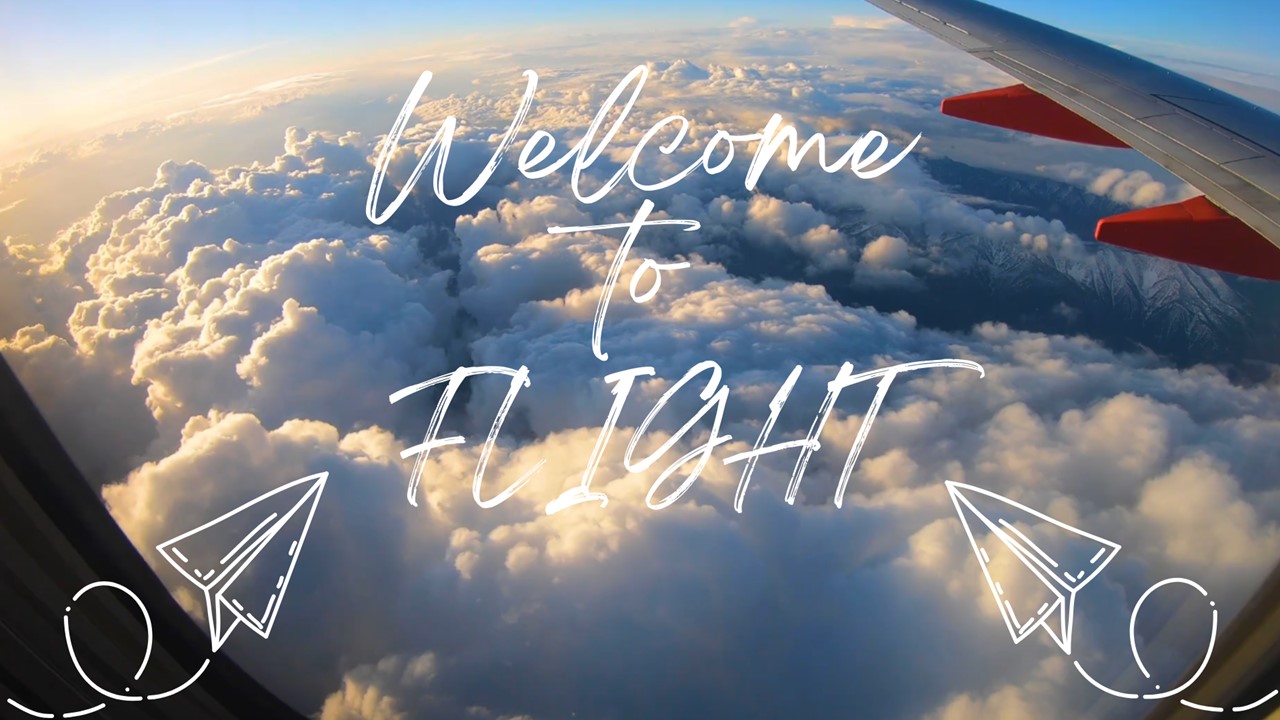 airplane view of sky