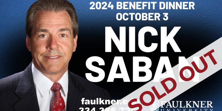 Nick Saban sold out banner.