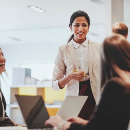 HR professionals meeting in conference room